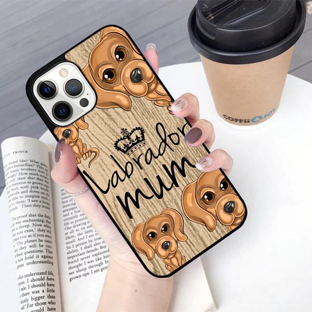 Cute Labrador Puppy Dog Phone Case Cover For iPhone 17 Air 16 15 14 Plus Apple 16 11 12 13 Pro Max Coque