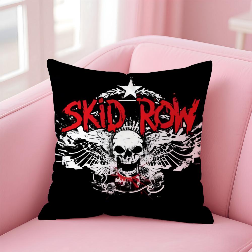 S-Skid Rows Singer Cushion Cover Comfortable Reversible Pillow Cover Ideal For Car Sofa Bedroom & Beyond