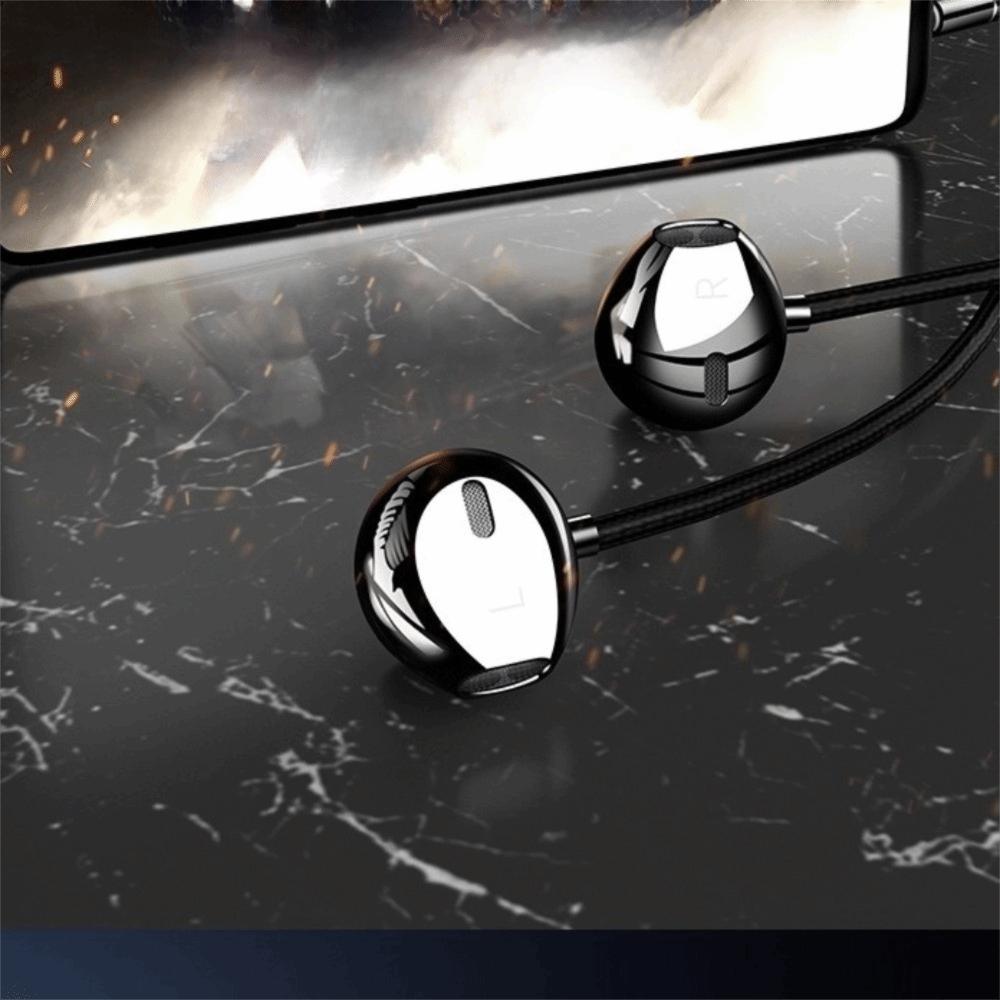 Type C&3.5mm Wired Earphones Heavy Bass Wired Earbuds Stereo Earphones Gamer Headset Gamer