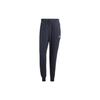 Solid Color Cuffed Long Knit Sweatpants Men Bottoms Navy-Blue IC0060