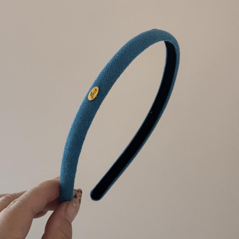 1 Stück Samttextur Feines Haarband Mehrfarbig Einfaches Liebeslogo Haarband Damen Tägliches Vielseitiges Kopfschmuck Haarbänder