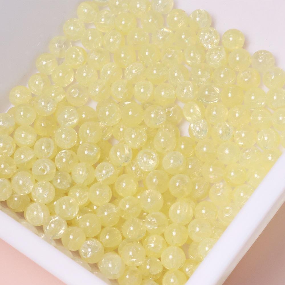 Yori 60 Piecess 10mm Dual Color Glass Loose Beads for Handmade DIY Bracelet Necklace Jewelry Making Supplies Decorative Beads