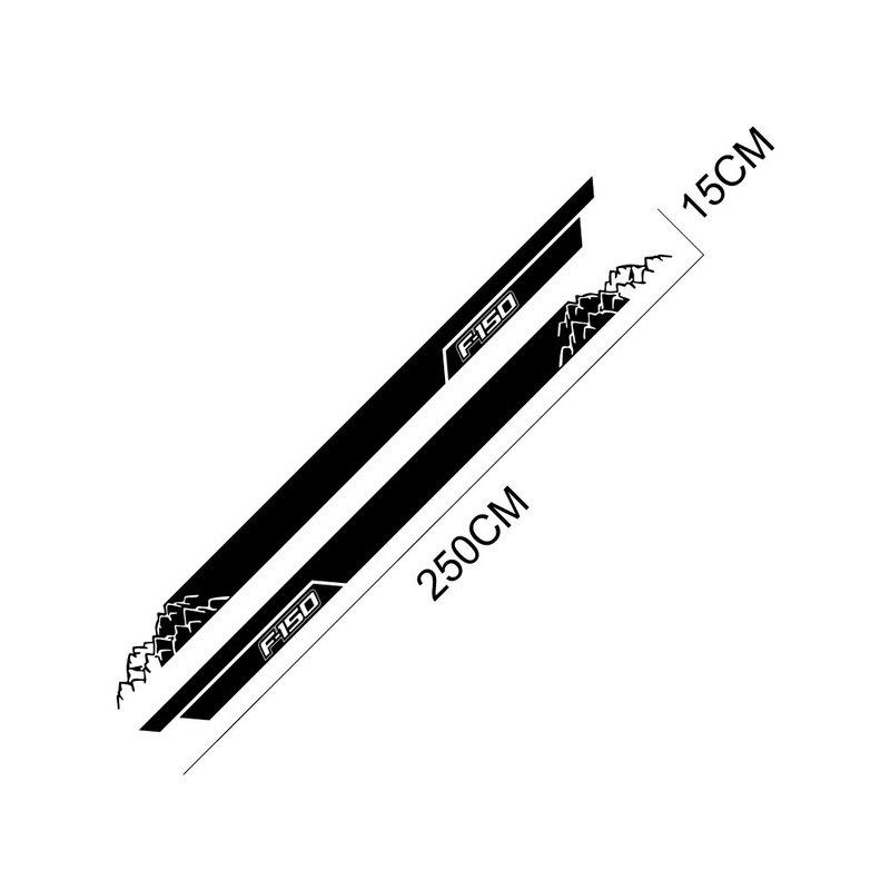 Pickup Door Side Decor Stickers For Ford F150 Raptor Truck Graphics Mountain Stripes Decals Vinyl Cover Auto Tuning Accessories