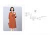 2024 Casual Loose-Fit Pure Cotton Dress for Middle-Aged Women: Long-Sleeved, Belly-Covering, Age-Reducing for Spring and Autumn