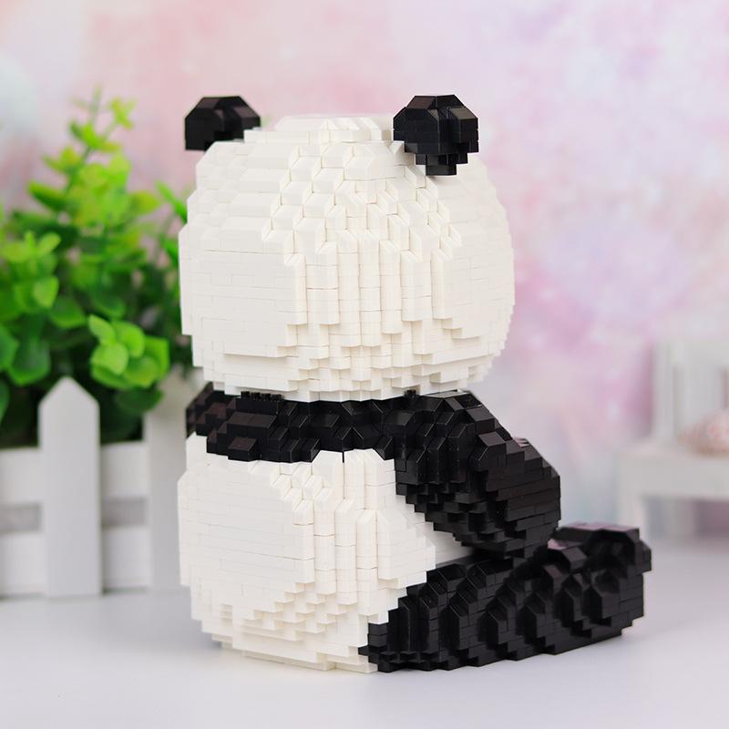 Mini Blocks Building Toy Lovely Animal Panda Plastic Bricks Collection For Kids Christmas Gifts Juguetes Girl Present