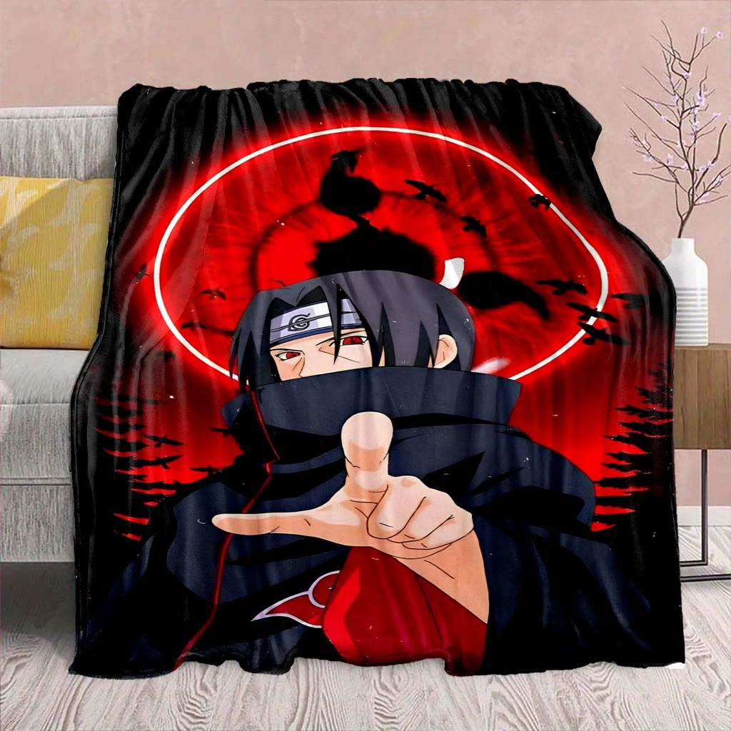 Naruto Anime Flanelová deka - Měkká teplá ideální na pohovku, do postele, na kempování, cestování, do kanceláře, domácí dekorace -QJY