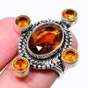 Citrine Gemstone 925 Sterling Silver Jewelry Ring Size 7 A212