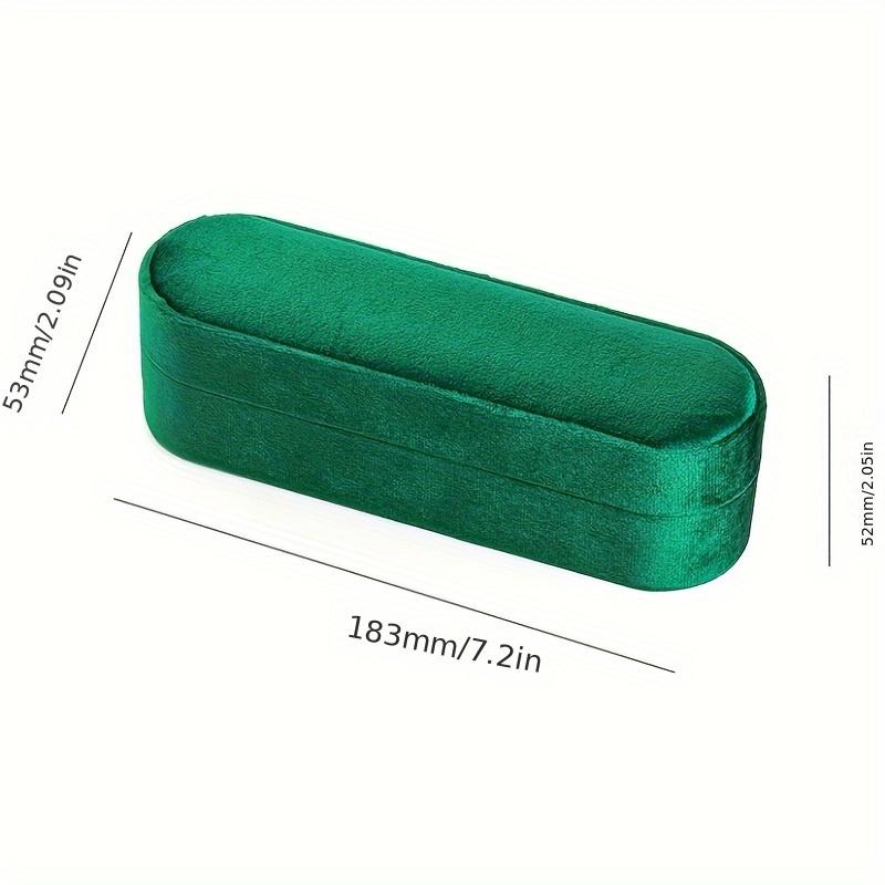 Velvet Oval Ring Display Case  Contemporary Style, Fabric Material, Tabletop Mounting, Perfect for Rings, No Electricity Required, Jewelry Boxes