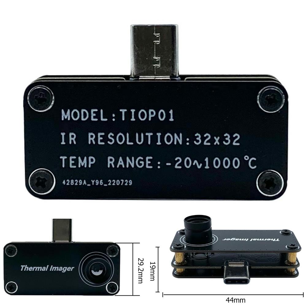 

Type-C Mobile Thermal Imager -20~1000°C 32*32 Pixels Infrared Camera APP Control Thermal Camera for Android Mobile Phone