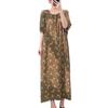 1011 new cotton silk nightdress women's spring thin high-end sweet wind printing knee-length skirt can be worn outside