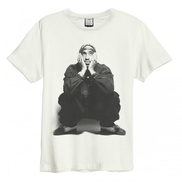 Amplified Unisex Adult Contemplation Tupac Shakur Vintage T-Shirt