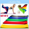 Conjunto de Faixas de Resistência de Látex Duráveis e Ecológicas para Treino, tipo Loop, Para Crossfit, Yoga, Fitness