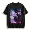 Dark Style Curse Pattern Couple Print Trendy T-Shirt Subculture Anime Unisex Casual Top Pure Cotton T-shirt