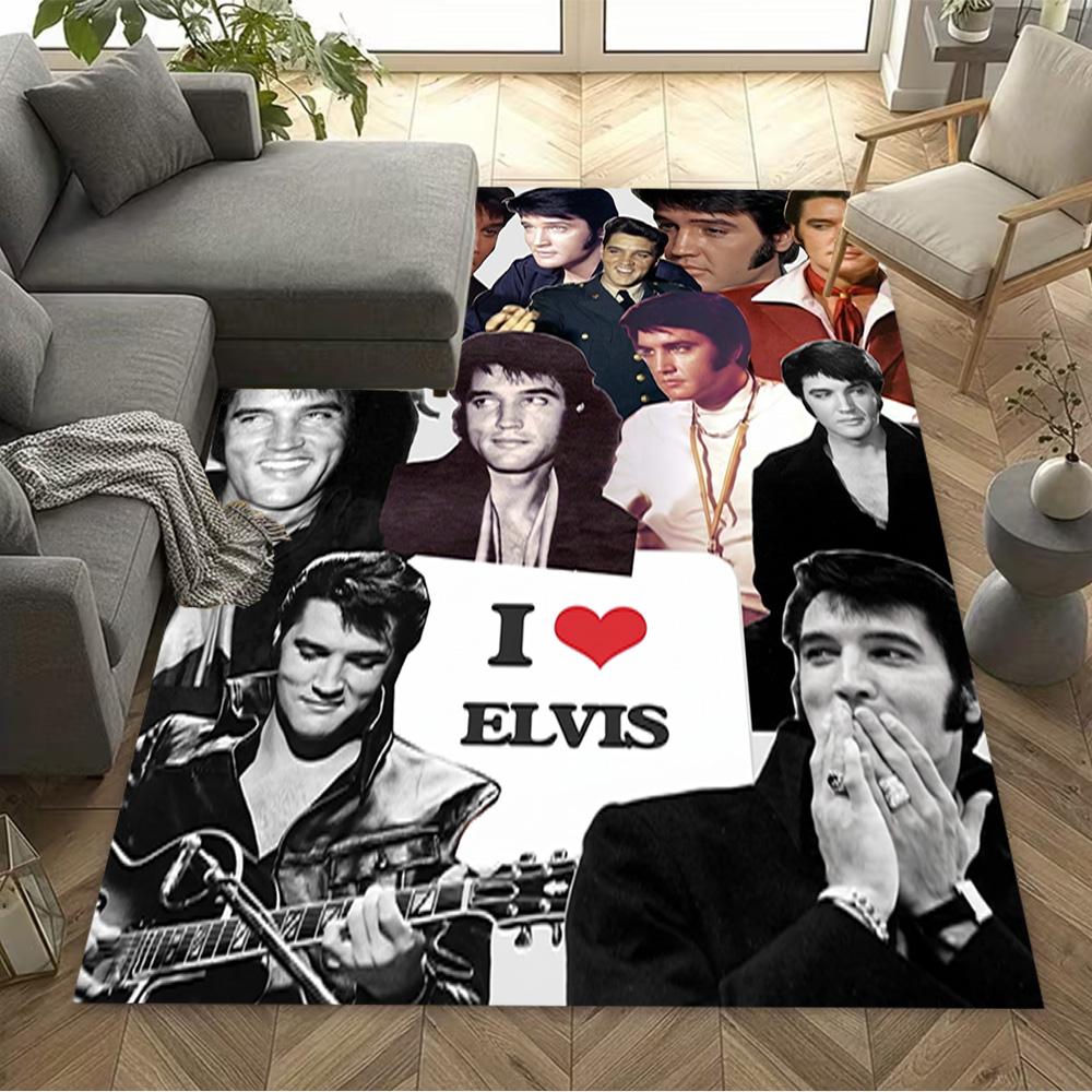 Elvis Presley Performance Floor Mat Design for Bedrooms Outdoor Living Rooms Playrooms Anti-slip Rug Decorate Offices Birthday/Christmas Gift