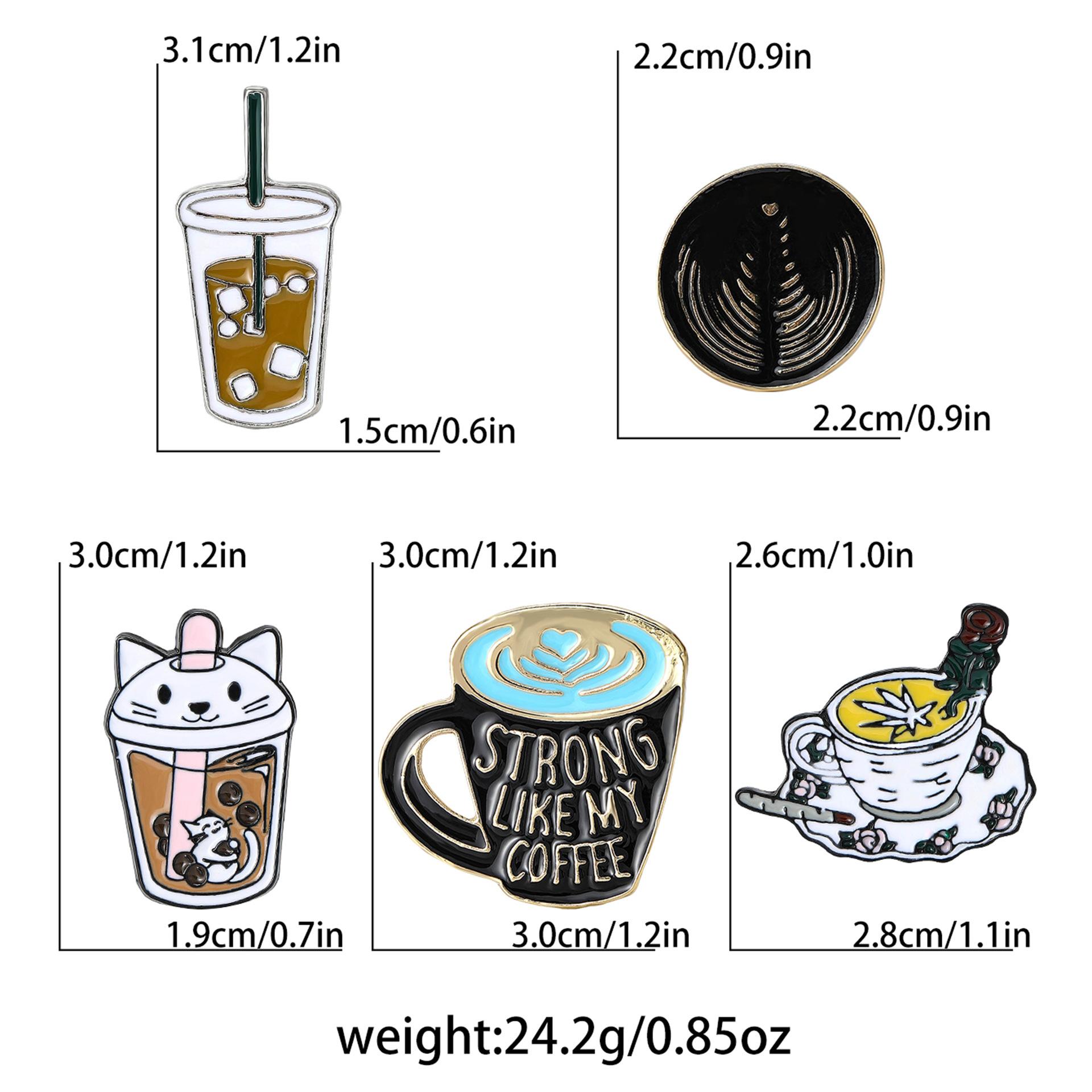 

Милый мультяшный кот эмалированная чашка для чая с пузырьками брошь персонализированная креативная женская одежда корсаж ювелирные изделия булавка