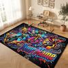 Motorcycle Biker Theme Soft Crystal Velvet Rug Custom Name & Text Print Non Slip Floor Rug for Bedroom Living Room