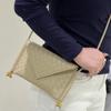 Autumn and winter small fragrant style versatile woven bag simple casual shoulder envelope bag fashionable commuter flip sheepskin bag women