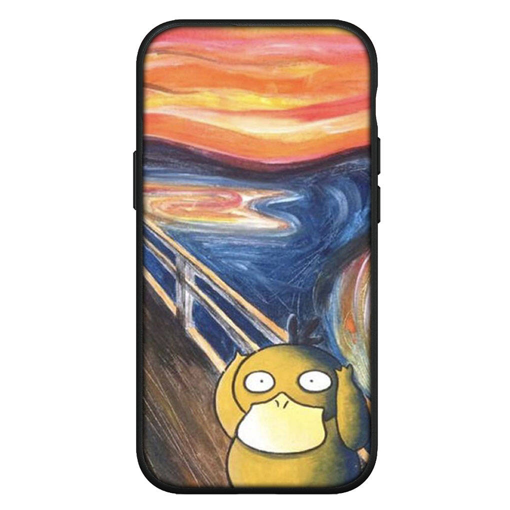 Cover for iPhone 17 16 15 Xiaomi Poco Redmi Note 14 13 12 11 Pro Max X 9 16e Samsung Galaxy S25 S24 S23 OPPO Huawei Psyduck Cute Casing Phone Case