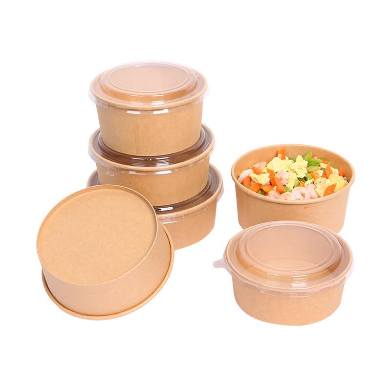 Changshen Kraft Paper Salad Bowls with Lids