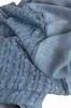 Blue Shawl With Lace 180X90 - Cotton and Polyester