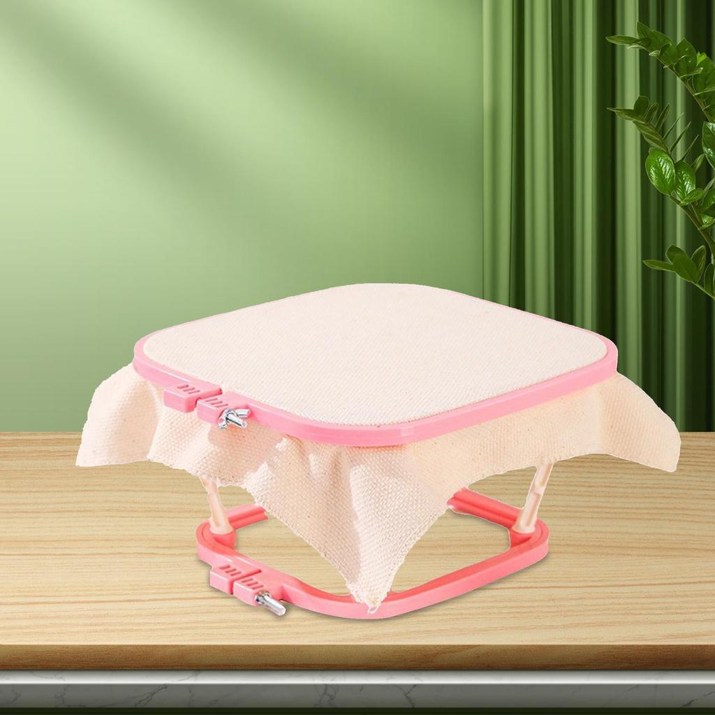 Embroidery Frame Lap Stand Art Crafts Easy to Install Hands Free Combo Durable Double Layer Cross Stitch Rack Embroidery Hoop