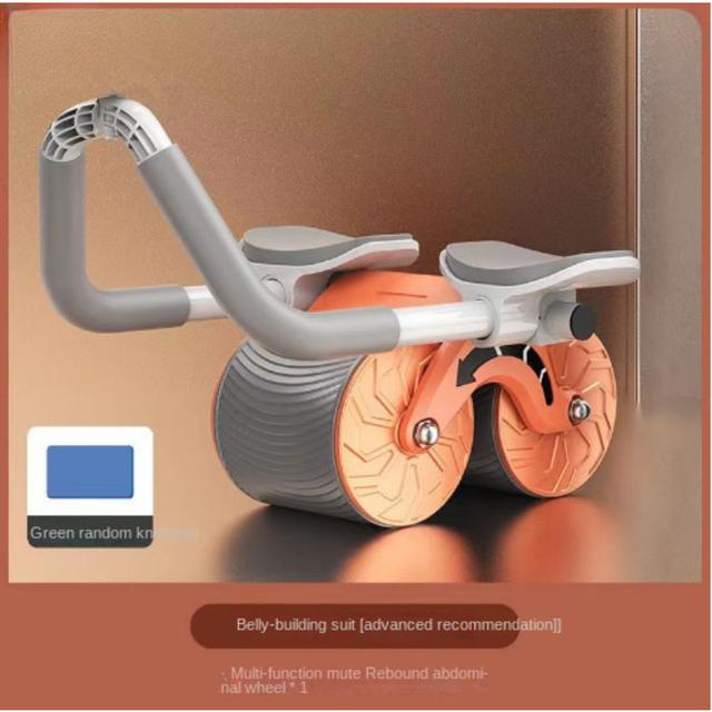 Ab Roller A 4 Ruote Con Supporto Gomiti E Rimbalzo Automatico – Rullo Addominale Per Fitness A Casa