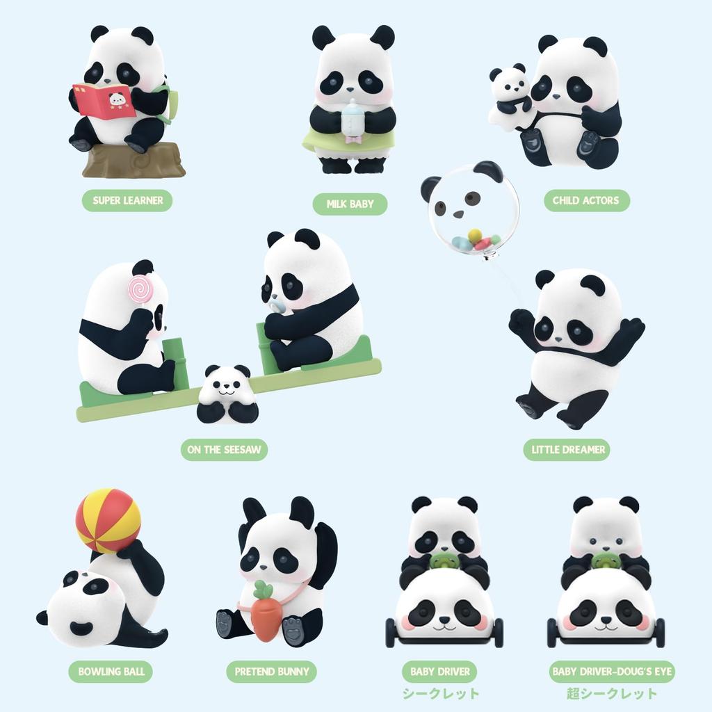52TOYS Panda Roll Kindergarten Series Trading Figures, Blind Box, Haired Panda Figure, Collectible Figure, Painted, Gachapon, Desktop Decoration,