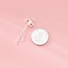 S925 Sterling Silver Bowknot Cross Chain Tassel Pendant DIY Bracelet Pendant Handmade Braided Rope Material Accessories