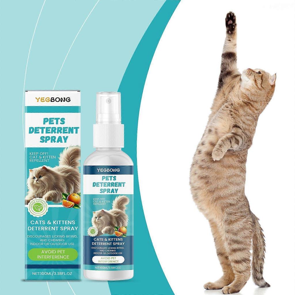 Yegbong Cat Anti-Scratch Spray Indoor Restricted Area Spray To Keep Pets From Scratching Or Biting Furniture And Sofas