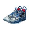 Li Ning WOW 8 Moment Cushioning Slip Resistant Abrasion Resistant Mid top Performance Basketball Shoes Men's Black Blue ABEP001-6
