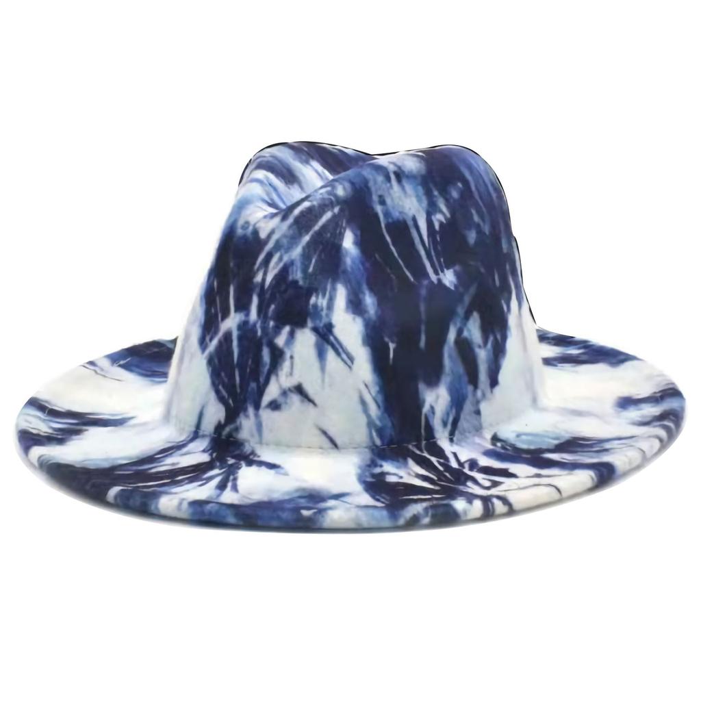 New Five-Color Clown Colored Graffiti Stage Hat Performance Hat Big Brim Woolen Hat Jazz Top Hat