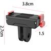 Magnetic Quick Release Mount Adapter Two Claw Camera Extension Bracket Magnet Base Mount for DJI Osmo Action 5 Pro/4/3 Adapter