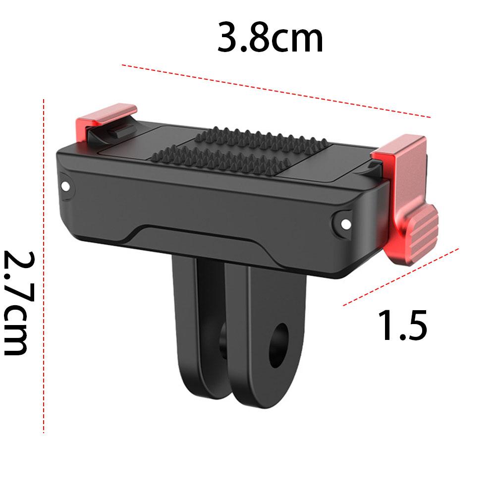 Magnetic Quick Release Mount Adapter Two Claw Camera Extension Bracket Magnet Base Mount for DJI Osmo Action 5 Pro/4/3 Adapter