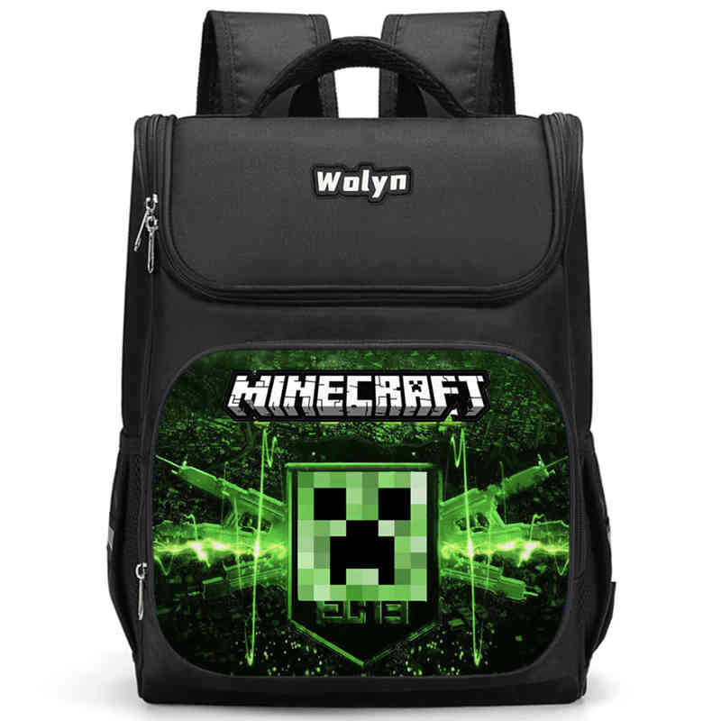 Minecraft Schoolbag Multi-Functional High-Value Spine Protection To Reduce The Burden, A Must-Have Comfortable Backpack For Students