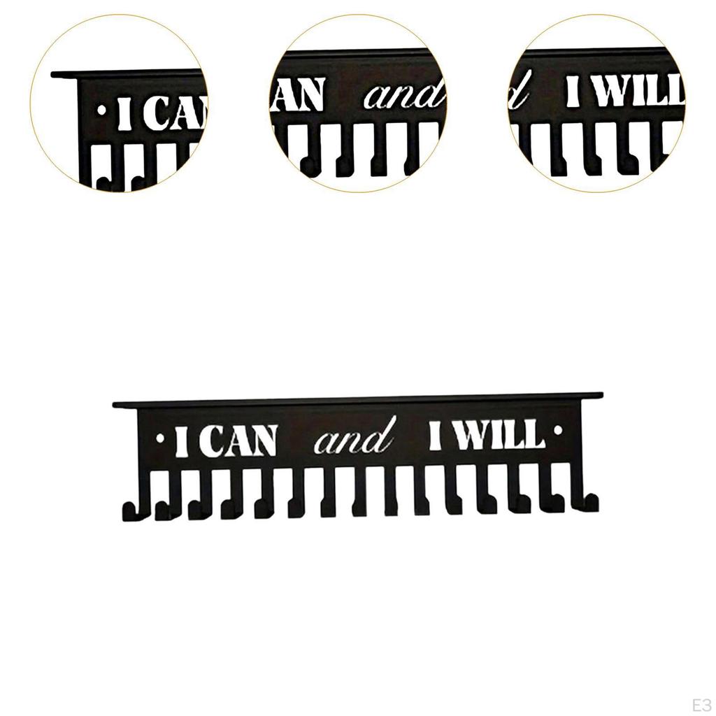 Achievements Medal Holder Metal Awards Rack Sturdy Wall Mounted Organizer Trophy Shelf for Race