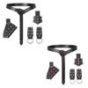 Renaissant Rivets Studded O Rings Belt With Detachable Nordic Design Pouch For Cosplay Enthusiasts Dressingup Waist Props