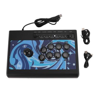 Fight Stick Multifunctionele Knoppen Game Vecht Joystick met USB-poort Turbo Geluidsfunctie voor PS3