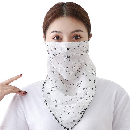 Fashion Printed Outdoor Cycling Breathable Women Anti UV Sun Scarf Face Mask