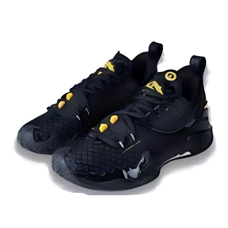 Anta Crazy Tide 5 Shock Absorbing Breathable Low Top Basketball Shoes Men sneaker Black 112411106-9