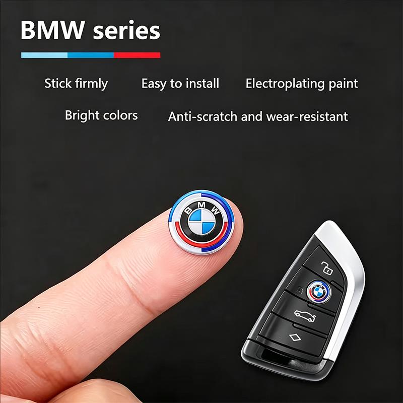 11/14MM 3D Badges Car Key Shell Stickers Remote Control Logo Decal For BMW Performance M1 M2 F32 F30 F20 E90 F30 F87 E46 E60 E87 WHAQY1 