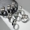 Titanium Steel Rotating Chain Ring Set for Men and Women - 9 Pieces (2024 Fashion)