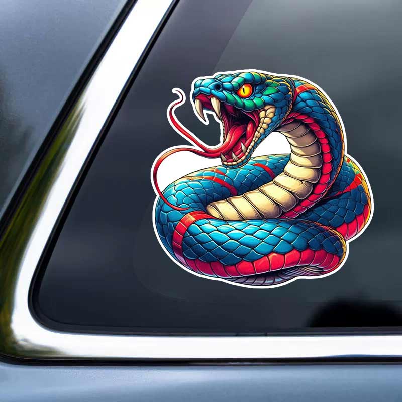 Půvorný a Divoký Had Samolepka na Auto Vodotěsná Vinylová Samolepka na Nárazník Zadní Okno Notebook Samolepicí Samolepka Y141
