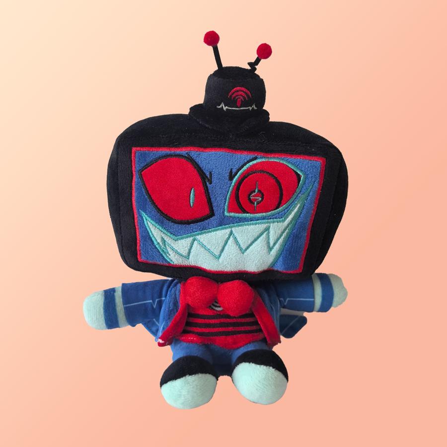 Juguetes de peluche de Hazbin Hotel, divertidos artículos relacionados con el anime, artículos coleccionables para aficionados, exquisitos artículos decorativos de escritorio, regalo para amigos.