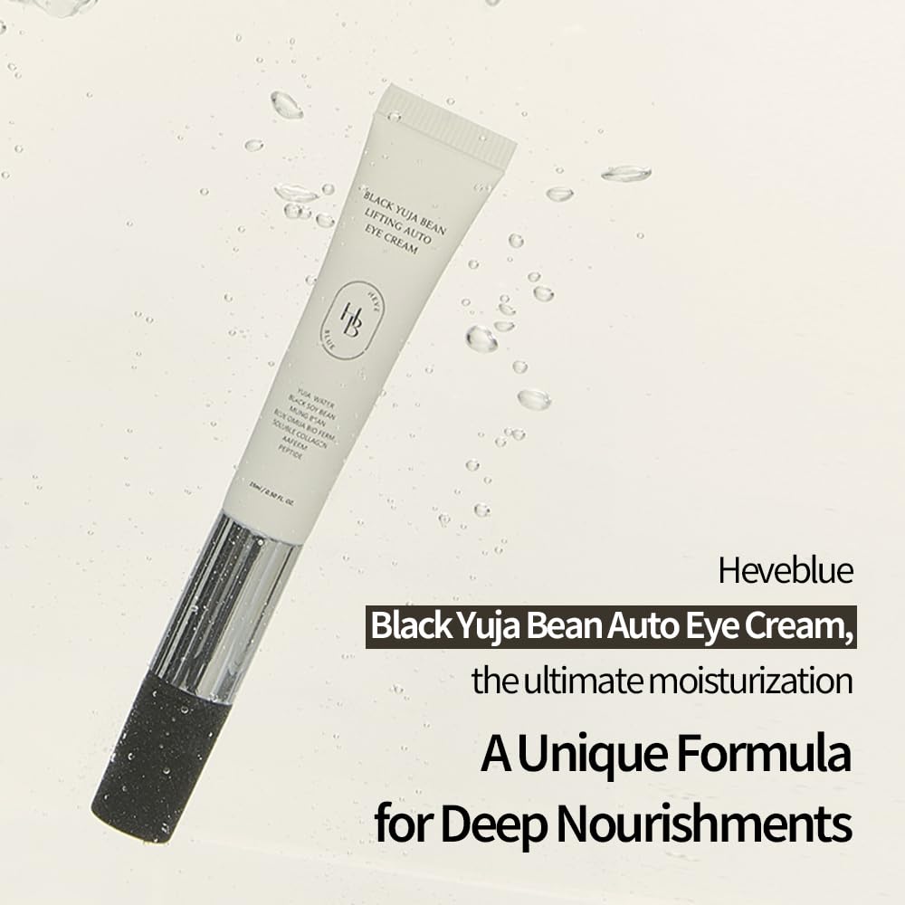 HEVE BLUE Czarny Yuja Bean Lifting Auto Eye Cream 15ml