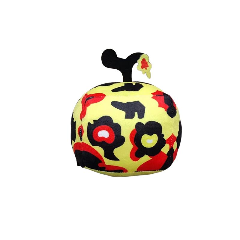 Blox Fruits Anime Game Plush Toy Fruit Leopard Pattern Box Plushies Toy 11-15cm Soft Stuffed Fruits Toy Christmas Present For Kids