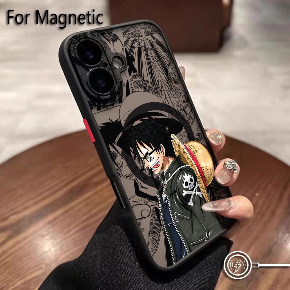 Anime Ones Pieces Luffys Zoros Phone Case for iPhone 17 16 15 14 13 12 11 Air Pro Max Mini XR XS X 7 8 6 6s Plus Matte Magnetic