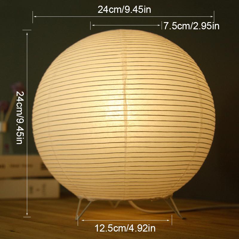 1PC Eco-Friendly Nordic Lighting Paper Lantern Table Lamp Scandinavian Paper Lantern Bedroom Decor