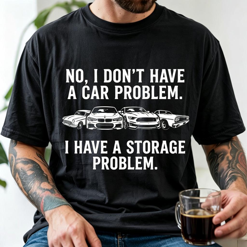 Comfortable Colors My Tshirt With Storage Issues Funny Car Collection Gift Tshirt Unisex Top For Both Unisex And Unisex