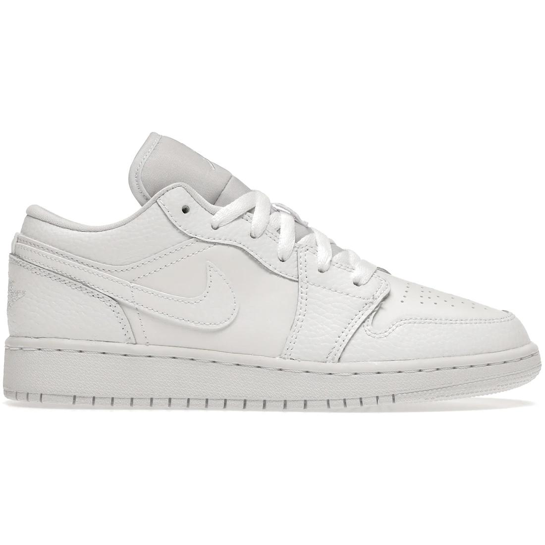

Sneaker Jordan 1 Low Triple White Tumbled Leather (GS)(553560-130) 36