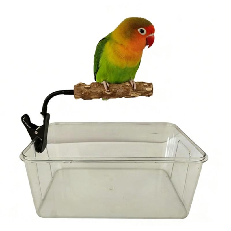 Adjustable Bird Training Perch With Easy Mounting Clip On Design for Cage Table Bird Standing Perch Cage Accessories